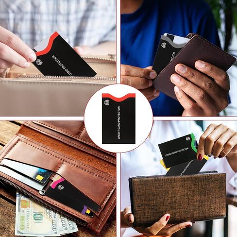 18Pcs Travel RFID Blocking Sleeves, Premium RFID Card Holder Smart Slim Profile Design Card fit in any Pocket or Purse Prevent Electronic Theft for Credit Debit Card Passport in Kuwait