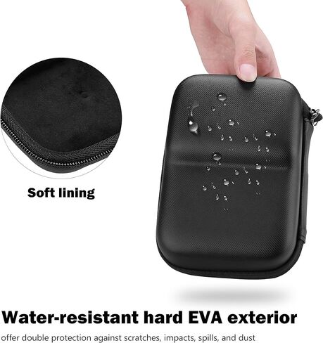 حقيبة حمل ProCase لجهاز Cricut Easy Press Mini/DODODUM EasyPress Mini Heat Press Machine، حقيبة حمل صلبة مقاومة للصدمات من مادة EVA للسفر لـ Cricut/DODODUM Easy Press Mini وملحقاتها - أسود in Saudi Arabia