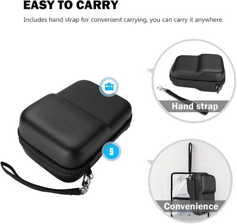 حقيبة حمل ProCase لجهاز Cricut Easy Press Mini/DODODUM EasyPress Mini Heat Press Machine، حقيبة حمل صلبة مقاومة للصدمات من مادة EVA للسفر لـ Cricut/DODODUM Easy Press Mini وملحقاتها - أسود in Saudi Arabia