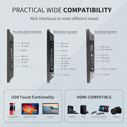 تابلت بشاشة لمس 27 بوصة بنظام Android 11، 16:9 FHD 1080P، WiFi & BT، مكبرات صوت مدمجة، RK3568 4GB RAM و32GB ROM، لوحة ذكية للفصول الدراسية والاجتماعات والألعاب in Saudi Arabia