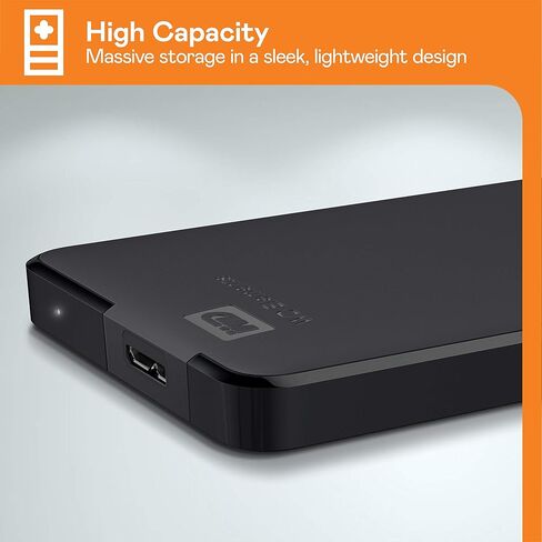 WD 2TB Elements Portable External Hard Drive HDD, USB 3.0, Compatible with PC, Mac, PS4 & Xbox - WDBU6Y0020BBK-WESN in Saudi Arabia
