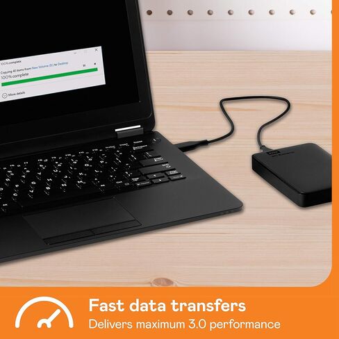 WD 2TB Elements Portable External Hard Drive HDD, USB 3.0, Compatible with PC, Mac, PS4 & Xbox - WDBU6Y0020BBK-WESN in Saudi Arabia