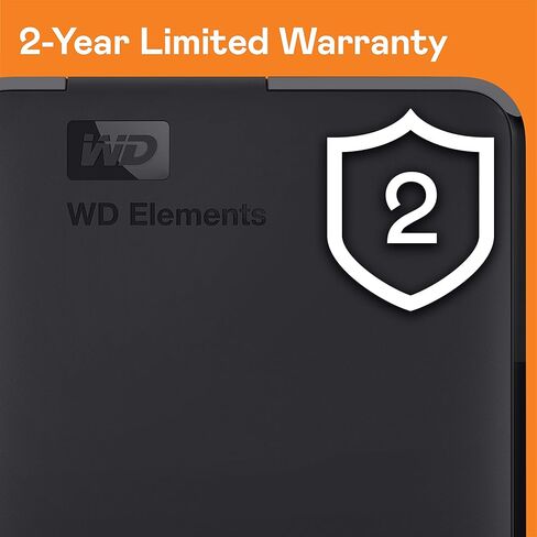 WD 2TB Elements Portable External Hard Drive HDD, USB 3.0, Compatible with PC, Mac, PS4 & Xbox - WDBU6Y0020BBK-WESN in Saudi Arabia