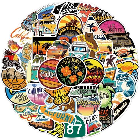 50PCS Outdoor Hiking Camping Adventure Aesthetic Stickers Bulk for Boys Adults Teens, Travel Nature Waterproof Vinyl Stickers for Water Bottle Laptop Scrapbook Car (Camping) in Saudi Arabia