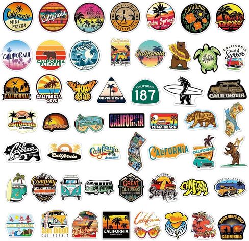 50PCS Outdoor Hiking Camping Adventure Aesthetic Stickers Bulk for Boys Adults Teens, Travel Nature Waterproof Vinyl Stickers for Water Bottle Laptop Scrapbook Car (Camping) in Saudi Arabia