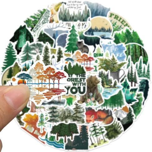 50PCS Outdoor Hiking Camping Adventure Aesthetic Stickers Bulk for Boys Adults Teens, Travel Nature Waterproof Vinyl Stickers for Water Bottle Laptop Scrapbook Car (Camping) in Saudi Arabia