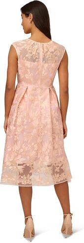 Adrianna Papell Women's Embroidered Midi Fit and Flare in Saudi Arabia