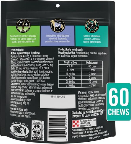 Purina Pro Plan Veterinary Supplements Multi Care Dog Supplements - (Pack of 1) 30 ct. Pouch in Saudi Arabia