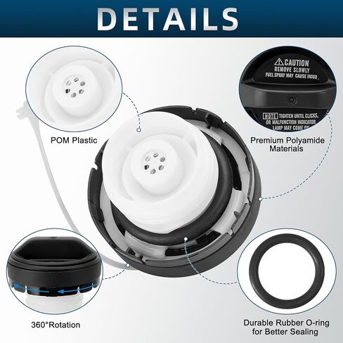 Fuel Tank Cap Gas Cap Compatible with Toyota Lexus Scion, 2000-2005 Celica Echo Land Cruiser MR2 Spyder,2001-2002 4Runner, 2001-2005 GS300 GS430 IS300, 2004-2006 Scion Replace# 77300-53010 in Saudi Arabia