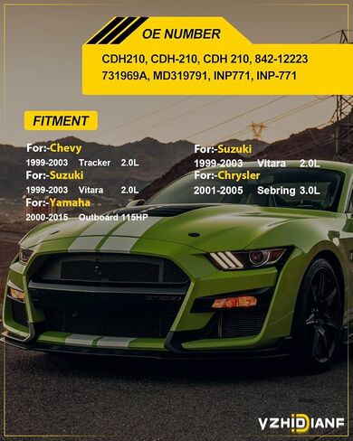 حاقن الوقود CDH210 لـ: -Chevy Tracker 1999-2003، لـ: -Chrysler Sebring 2001-2005، لـ: -Suzuki Vitara 1999-2003، لـ: -Mitsubishi Eclipse Galant Mirage، لـ: -Yamaha1.8L 2.0L 3.0L (4 قطعة ) in Kuwait