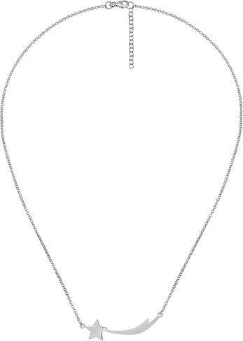 AeraVida Stylish Shooting Star Charm .925 Sterling Silver Chain Necklace in Kuwait