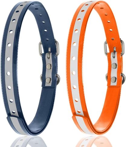 طوق بديل لطوق الصدمات، حزام بديل متوافق مع PaiPaitek، Petsafe، Petspy، Bousnic، Patpet، Delupet، إلخ معظم أجهزة الاستقبال، طوق الكلب لجميع السلالات، عاكس، مقاوم للماء (Pack2) in Kuwait
