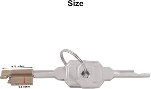 Lock Core Metal Male Chastity Device Stealth Lock Cock Cage Brass Lock Cylinder S002 2Pack in Saudi Arabia