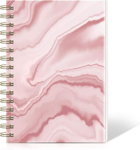 Lined Hardcover Spiral Journal Notebook [ Cute Blooming Floral ] [A5] [100gsm] [Ruled] Premium Thick Paper - Yellow in Saudi Arabia