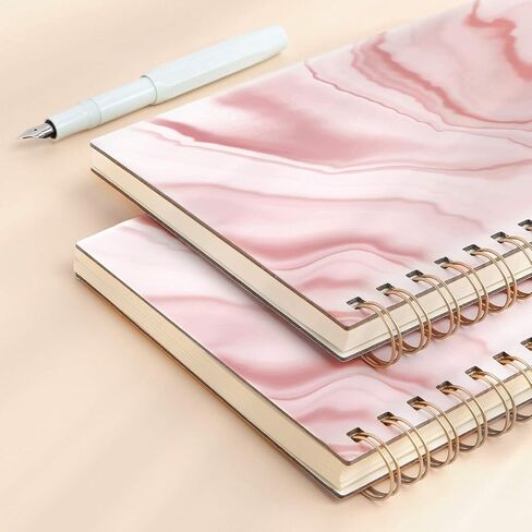 Lined Hardcover Spiral Journal Notebook [ Cute Blooming Floral ] [A5] [100gsm] [Ruled] Premium Thick Paper - Yellow in Saudi Arabia