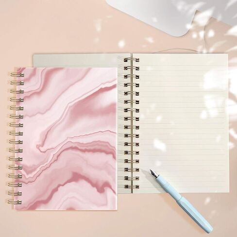 Lined Hardcover Spiral Journal Notebook [ Cute Blooming Floral ] [A5] [100gsm] [Ruled] Premium Thick Paper - Yellow in Saudi Arabia