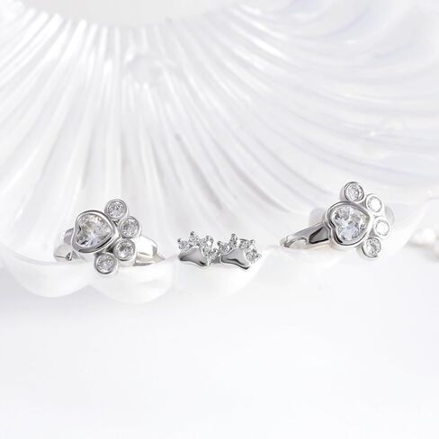 G23 التيتانيوم مخلب طباعة الأقراط المسطحة الظهر اللولب الغضروف هوجي هوب الأقراط ترصيع للنساء فتاة في سن المراهقة مجوهرات هيبوالرجينيك الثقب محارة الأقراط هدية عيد ميلاد in Kuwait