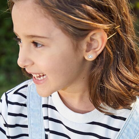 G23 التيتانيوم مخلب طباعة الأقراط المسطحة الظهر اللولب الغضروف هوجي هوب الأقراط ترصيع للنساء فتاة في سن المراهقة مجوهرات هيبوالرجينيك الثقب محارة الأقراط هدية عيد ميلاد in Kuwait