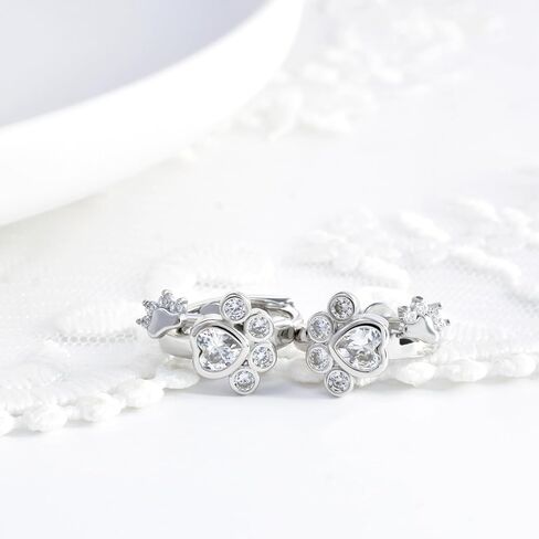 G23 التيتانيوم مخلب طباعة الأقراط المسطحة الظهر اللولب الغضروف هوجي هوب الأقراط ترصيع للنساء فتاة في سن المراهقة مجوهرات هيبوالرجينيك الثقب محارة الأقراط هدية عيد ميلاد in Kuwait