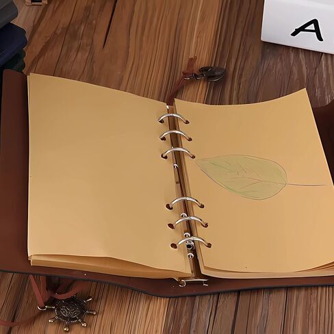 دفتر يوميات السفر من UIRIO - دفتر ملاحظات صغير فارغ قابل لإعادة الملء - مفكرة كتابة مخطط مذكرات بغطاء ناعم للرجال والنساء - حجم غير مُبطن 75 ورقة 150 صفحة (4.1 × 6.9 بوصة) in Kuwait