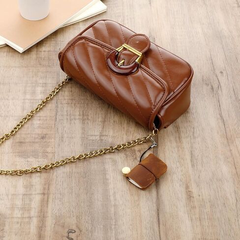 Miniature Notebook, Mini Journal Notebook Tiny Notebooks, Handmade Tiny Leather Travels Notebook, Handmade Leather Cover with Book Insert, Portable Travel Sized Journal, 1.93 x 1.34 Inch, Brown in Saudi Arabia