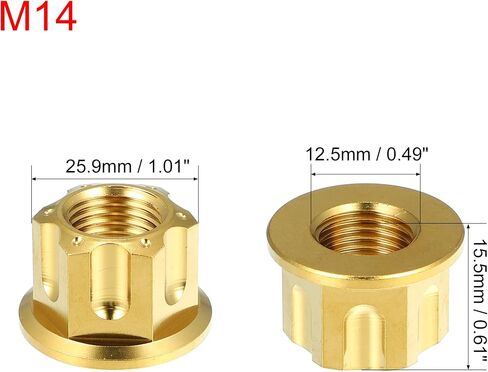 X AUTOHAUX 6pcs Titanium Alloy M10 Pitch 1.25mm Flange Bolt Nut for Bicycle Motorcycle Rear Wheel Axle Sprocket Car Modification Accessories Blue in Saudi Arabia