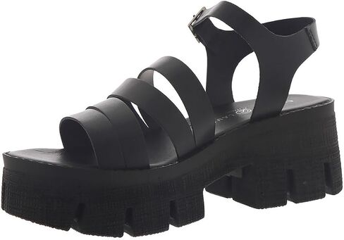 Chinese Laundry Womens Low Down Leather Buckle Platform Sandals in Saudi Arabia
