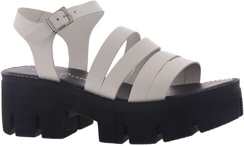 Chinese Laundry Womens Low Down Leather Buckle Platform Sandals in Saudi Arabia
