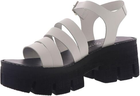 Chinese Laundry Womens Low Down Leather Buckle Platform Sandals in Saudi Arabia