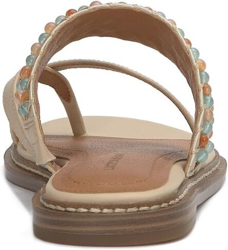 Lucky Brand Women's KAYKEY Flat Sandal, Stucco, 8.5 in Saudi Arabia