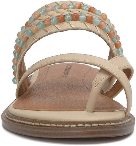 Lucky Brand Women's KAYKEY Flat Sandal, Stucco, 8.5 in Saudi Arabia