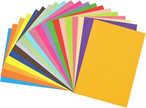 WENMER Colored Paper 200 Sheets, 20 Assorted Colors, 70gsm A4 Colored Copy Paper Color Paper Decorative Paper for DIY Arts Crafts in Kuwait