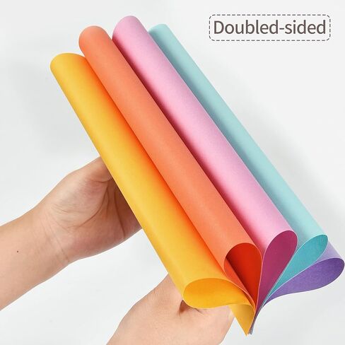 WENMER Colored Paper 200 Sheets, 20 Assorted Colors, 70gsm A4 Colored Copy Paper Color Paper Decorative Paper for DIY Arts Crafts in Kuwait