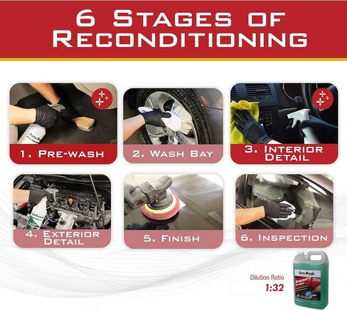 Auto Magic Enzyme Pre-Spot Concentrate - Spot Cleaner for Carpets, Upholstery & Fabric - 128 Fl Oz in Kuwait