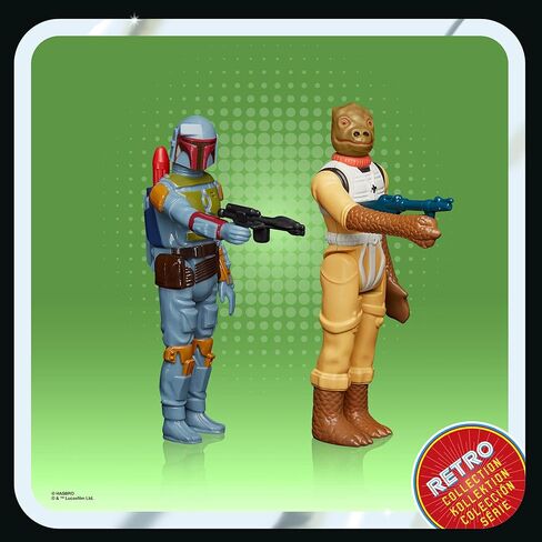 مجموعة ألعاب STAR WARS Retro Collection Special Bounty Hunters 2-Pack Boba Fett & Bossk Toys بمقياس 3.75 بوصة شخصيات The Empire Strikes Back (حصريًا لأمازون) in Saudi Arabia