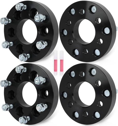 ECCPP 4 قطع من محولات العجلات 6x4.5 إلى 6x5.5 العروة المركزية 1.25 بوصة 6 العروة 1/2 بوصة 73.1 ملم (عجلات 6x5.5 فقط) متوافقة مع داكوتا 1991-2004 | للفايبر 1992-2006 2008-2010 2015 -2017 in Saudi Arabia