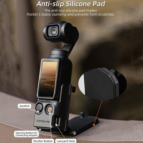 قاعدة حامل للكاميرا المغناطيسية Xmipbs لجيب DJI OSMO 3، دعامة ثابتة لسطح المكتب قابلة للتعديل وحامل مانع للانزلاق للجيب 3 in Saudi Arabia