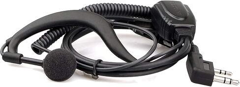 سماعة أذن Retevis Walkie Talkie مع ميكروفون 2 دبوس، أنبوب ملفوف، لـ RT22 RT68 RT21 H-777 RT22S H777S RT19 NR10، متوافقة مع راديو BAOFENG UV-5R pxton ثنائي الاتجاه، خطاف أذن ناعم سماعة أذن راديو ثنائية الاتجاه (عبوتان) in Saudi Arabia