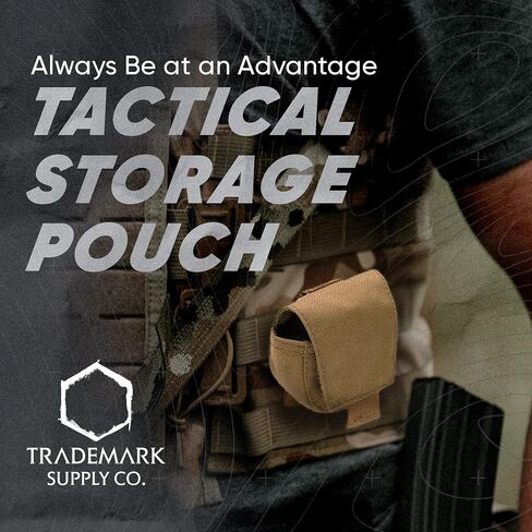 Trademark Supply MOLLE Dip Can Pouch, Rapid-Access Tactical Pouches with Hook and Loop and Magnetic Flap, Small MOLLE Pouch for Belts and Bags, Tactical Belt Pouch for Outdoor and Law Enforcement… in Saudi Arabia