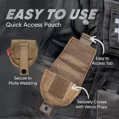 Trademark Supply MOLLE Dip Can Pouch, Rapid-Access Tactical Pouches with Hook and Loop and Magnetic Flap, Small MOLLE Pouch for Belts and Bags, Tactical Belt Pouch for Outdoor and Law Enforcement… in Saudi Arabia