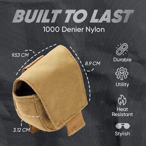 Trademark Supply MOLLE Dip Can Pouch, Rapid-Access Tactical Pouches with Hook and Loop and Magnetic Flap, Small MOLLE Pouch for Belts and Bags, Tactical Belt Pouch for Outdoor and Law Enforcement… in Saudi Arabia