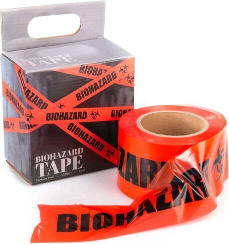 Caution, Police or Biohazard High Visibility Tape | 1000 Ft | Halloween Decoration Tape for Haunted Houses, Yard Décor, Parties | Caution Tape in Saudi Arabia