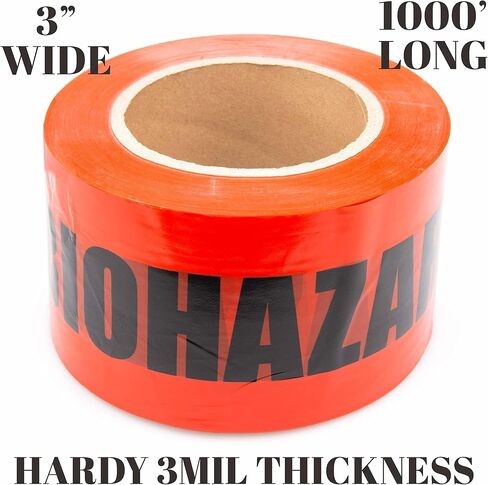 Caution, Police or Biohazard High Visibility Tape | 1000 Ft | Halloween Decoration Tape for Haunted Houses, Yard Décor, Parties | Caution Tape in Saudi Arabia