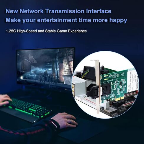 بطاقة الشبكة Gigabit Ethernet PCI Express PCI-E 10/100/1000Mbps SFP LAN محول، محول PCI Express LAN يدعم Windows Server/Windows، Linux in Saudi Arabia