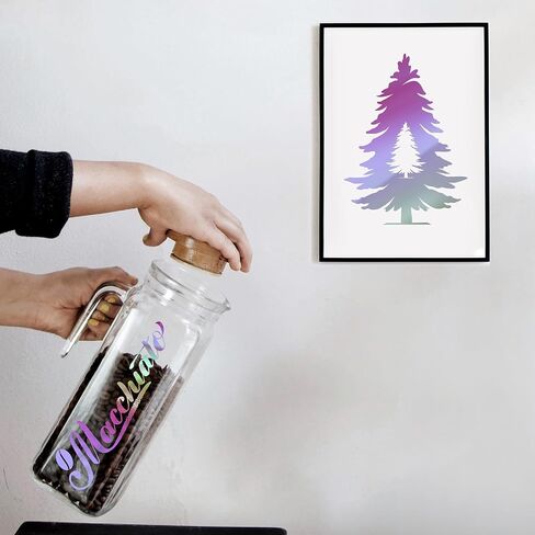 ANT Holographic مقاس 12 بوصة × 10 أقدام مصنوع من الفينيل اللاصق الدائم الممتاز لمشروع DIY، ملصق، ملصق، مقاوم لجميع الأحوال الجوية والبهتان، للاستخدام الداخلي والخارجي للحرف اليدوية، والكريكت، والصورة الظلية، والتعبيرات، والنقش in Kuwait