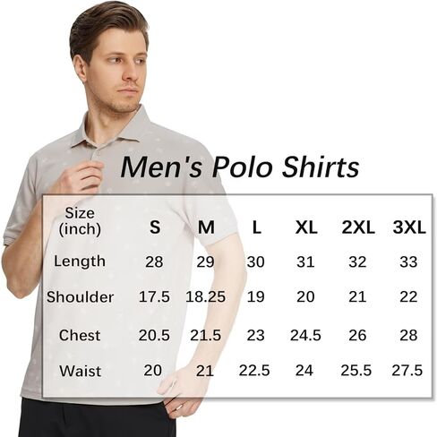 قميص بولو بيكيه مطبوع للرجال من VEBOON بأكمام قصيرة كاجوال بياقة مسامية وقميص بولو مناسب للأعمال in Kuwait