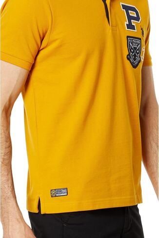 U.S. POLO ASSN. Slim Fit Multi Patch Pique Knit Shirt in Saudi Arabia