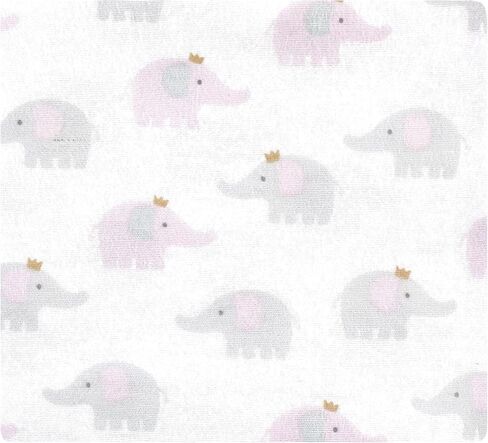 Hudson Baby Unisex Baby Cotton Flannel Receiving Blankets Bundle, Lilac Elephants, One Size in Saudi Arabia