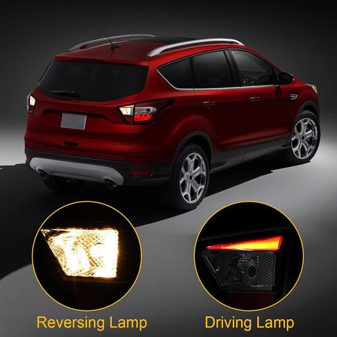 ضوء الذيل الداخلي الأيمن مناسب لـ 2017-2019 Ford Escape Kuga 2017 2018 2019 Escape Kuga المجموعة الداخلية (زخرفة سوداء - R) in Saudi Arabia
