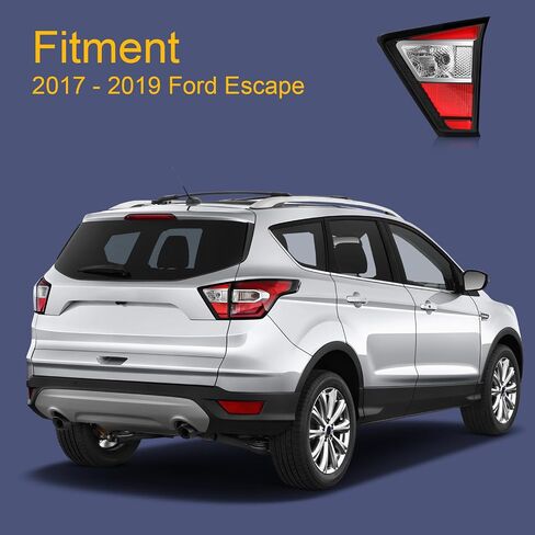 ضوء الذيل الداخلي الأيمن مناسب لـ 2017-2019 Ford Escape Kuga 2017 2018 2019 Escape Kuga المجموعة الداخلية (زخرفة سوداء - R) in Saudi Arabia